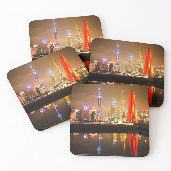Item preview, Skyline of Shanghai by night designed and sold by Anita van Gendt.