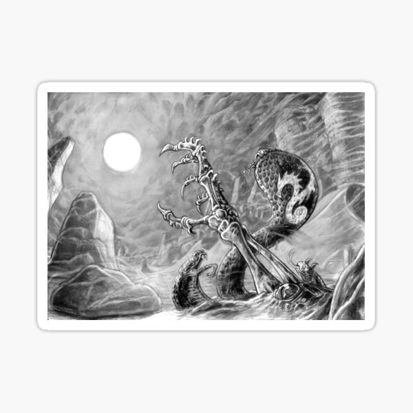 Curse the Sun Print Sticker