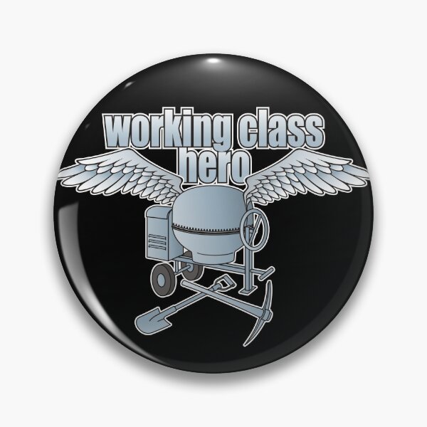 Item preview, Working Class Hero Concrete Mixer Blue designed and sold by sifis.