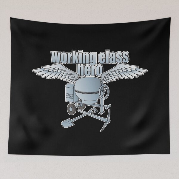 Item preview, Working Class Hero Concrete Mixer Blue designed and sold by sifis.