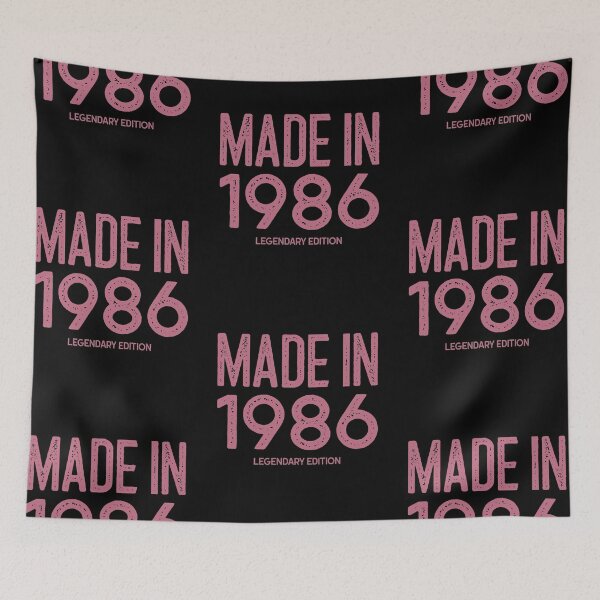 Item preview, Made in 1986 Happy Birthday Funny Gift Idea  designed and sold by Christof  Hall.
