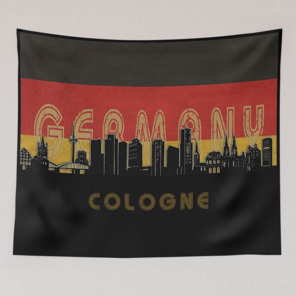 Item preview, cologne skyline flag designed and sold by BekimART2.