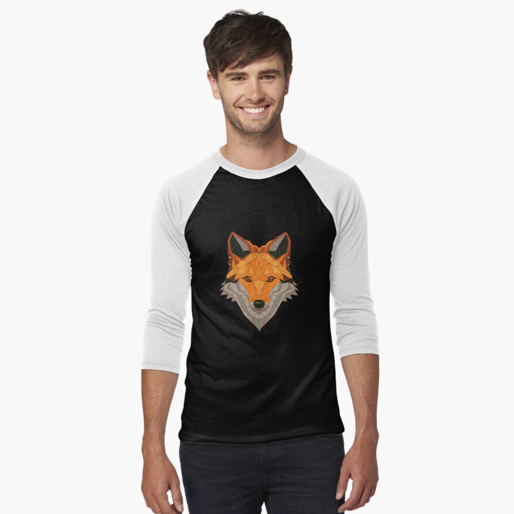 Polygonal fox t shirt design #AD , #fox, #shirt, #design, #Polygonal