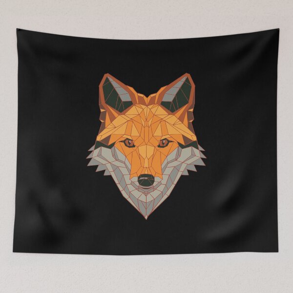 Item preview, Polygon Fox - Patrón geométrico designed and sold by Watersolution.