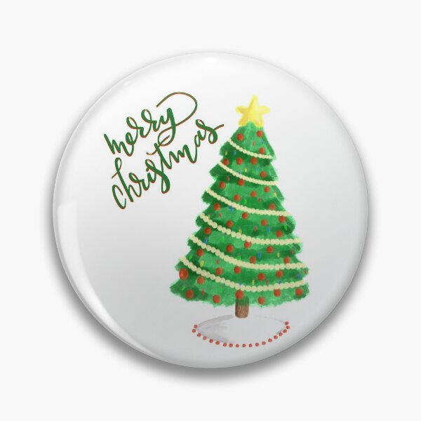 Item preview, Merry Christmas Script &, Painted Christmas Tree designed and sold by pdaniels.