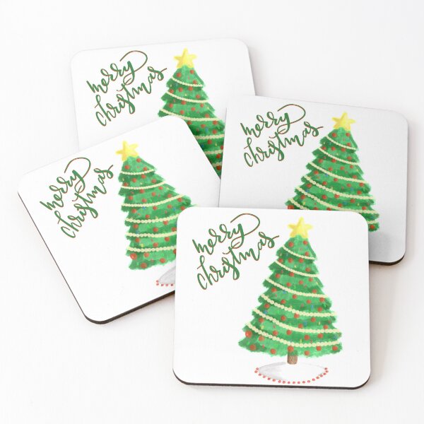 Item preview, Merry Christmas Script &, Painted Christmas Tree designed and sold by pdaniels.