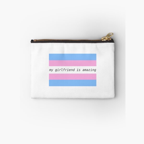 Item preview, my girlfriend is amazing - trans flag designed and sold by Jocy Pink.