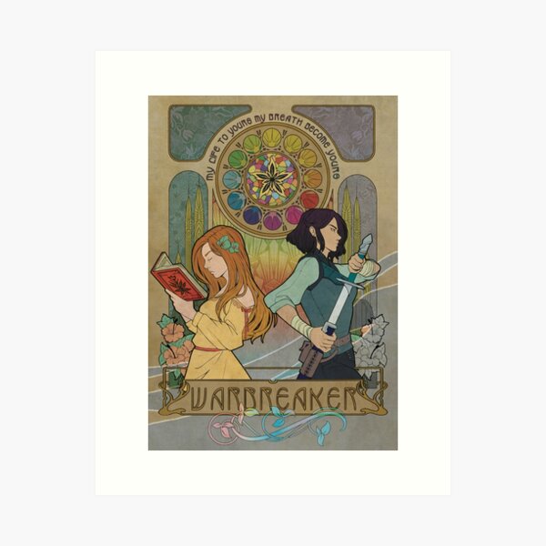 Item preview, Warbreaker Poster (Cosmere) Siri and Vivinna designed and sold by ToastSamurai.