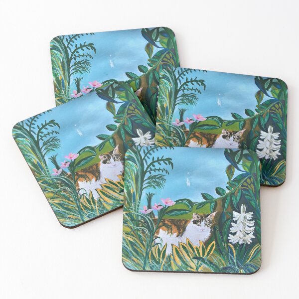 Item preview, Cat in the jungle designed and sold by Bekiwool.