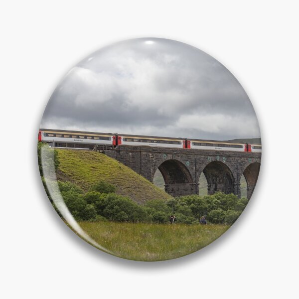 Item preview, Train Travelling Across The Ribblehead Viaduct, Yorkshire designed and sold by GeraldineCurtis.