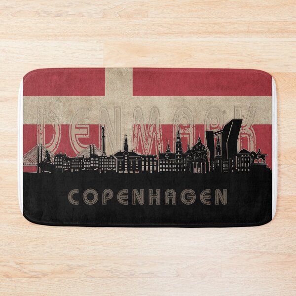 Item preview, copenhagen skyline flag designed and sold by BekimART2.
