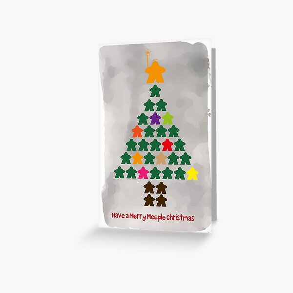Item preview, Have a Merry Meeple Christmas (Meeple Christmas Tree) - Board Games Design - Board Game Art designed and sold by MeepleDesign.