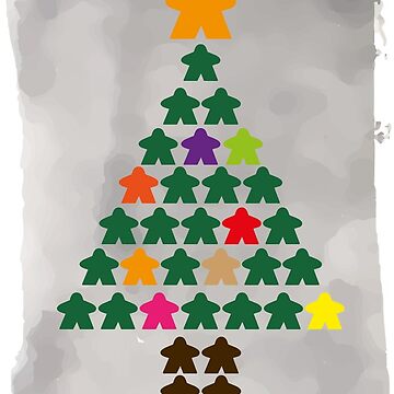 Green Meeple Christmas Tree T-Shirt - Meeple Shirts