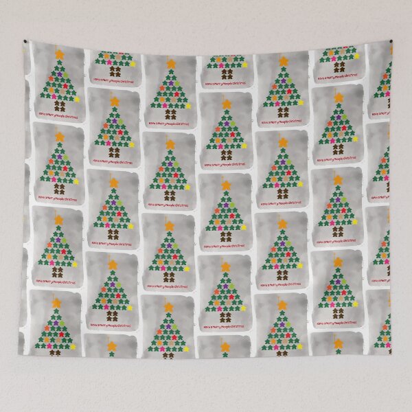Item preview, Have a Merry Meeple Christmas (Meeple Christmas Tree) - Board Games Design - Board Game Art designed and sold by MeepleDesign.