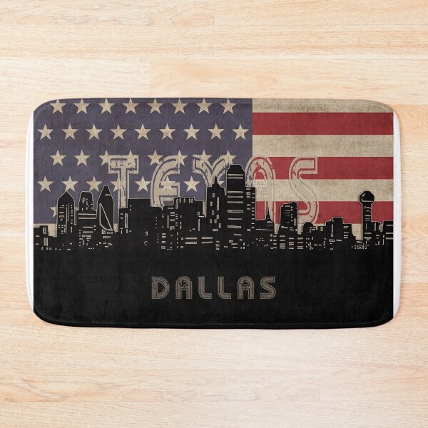 Item preview, dallas skyline flag designed and sold by BekimART2.