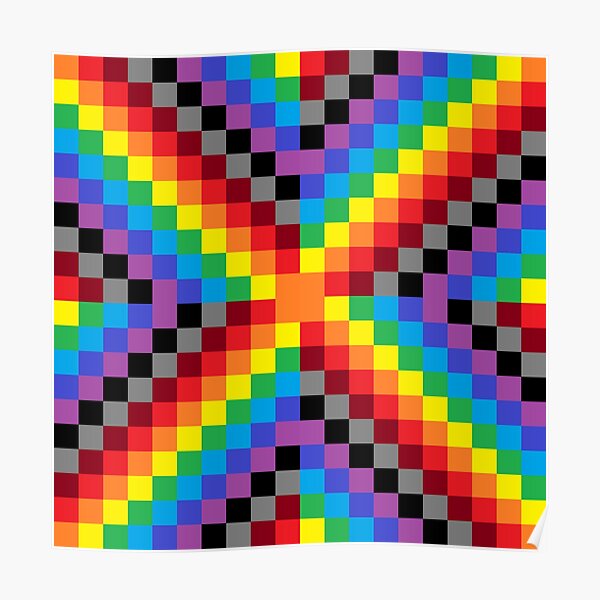 Colored Squares Poster