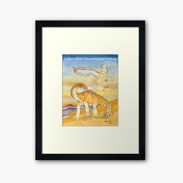 Artikel-Vorschau von Bighorn Basin Paleontological Institute 2019 Feldsaison Expeditionsserie Poster von Jason C. Poole, designt und verkauft von Elevation Science Institute for Natural History Exploration.