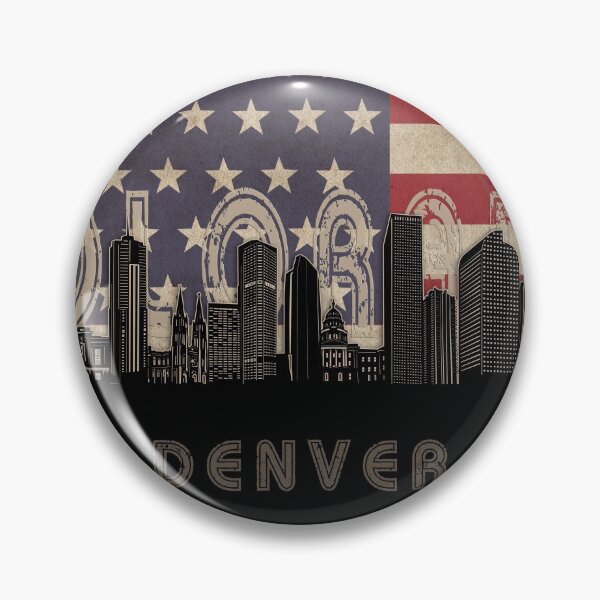 Item preview, denver skyline flag designed and sold by BekimART2.