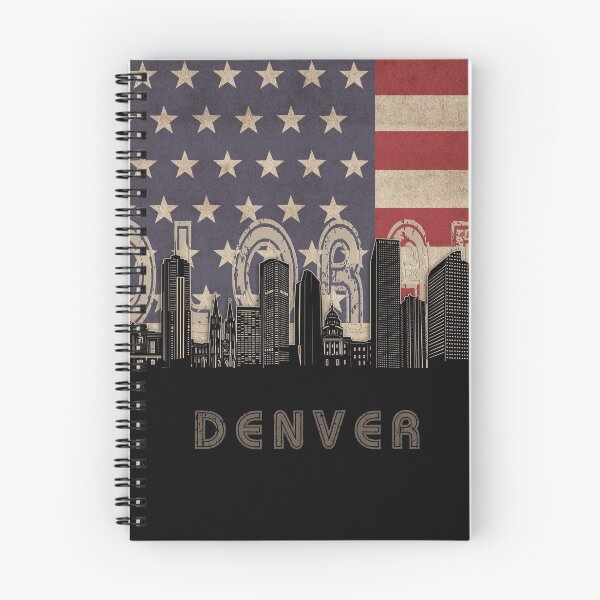 Item preview, denver skyline flag designed and sold by BekimART2.