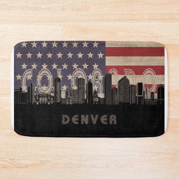 Item preview, denver skyline flag designed and sold by BekimART2.