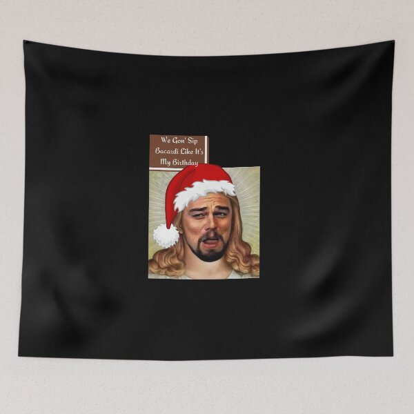 Item preview, Leo Meme Jesus Birthday Party Xmas designed and sold by printgaff.