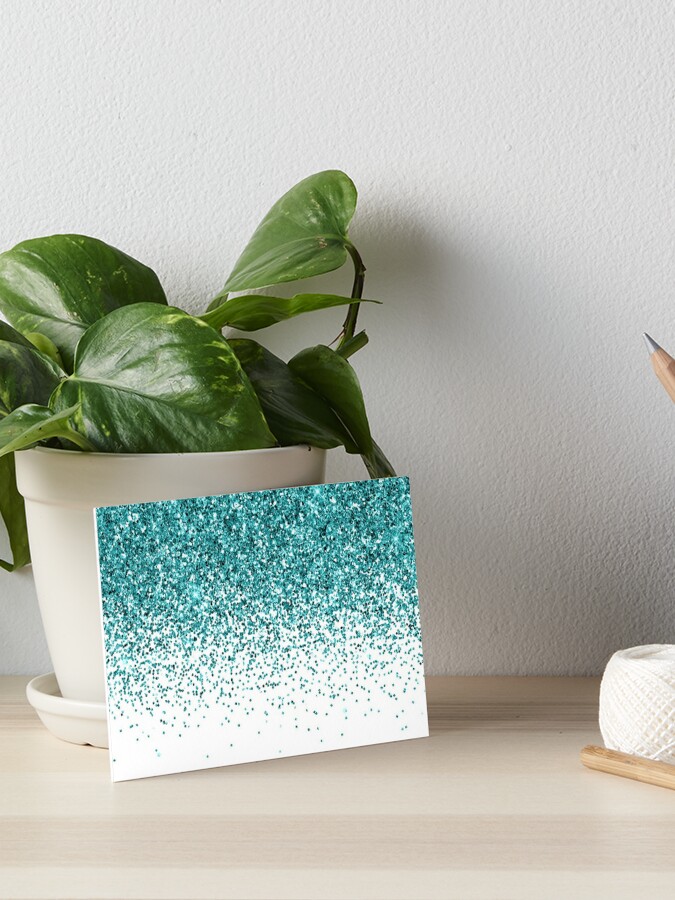 Mint Green Ombre Glitter  Art Print for Sale by ColorFlowArt