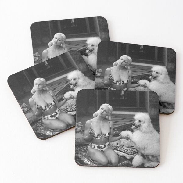 Item preview, Poodle vintage sexy girl celebrity photo pool cute pet dog dos pets puppy  designed and sold by Coolstuff4you71.
