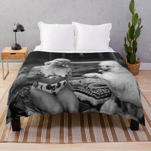Item preview, Poodle vintage sexy girl celebrity photo pool cute pet dog dos pets puppy  designed and sold by Coolstuff4you71.