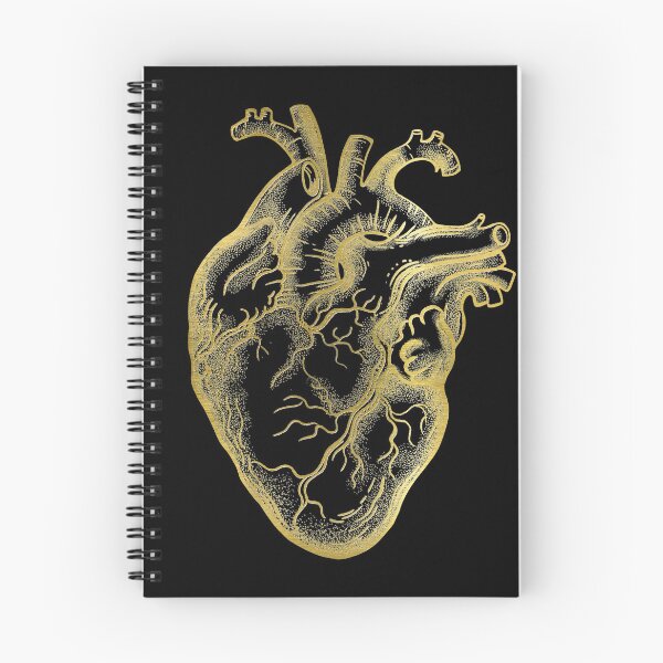 Item preview, Heart jellow gold, love anatomy art, cool cute designed and sold by Collagedream.