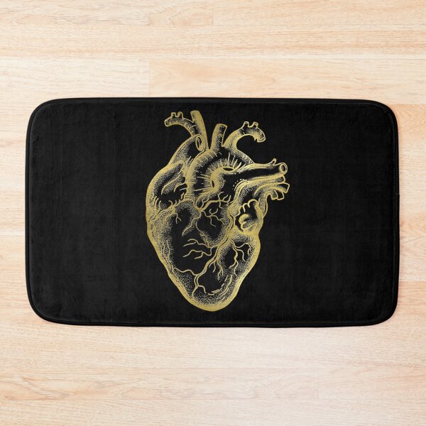 Item preview, Heart jellow gold, love anatomy art, cool cute designed and sold by Collagedream.