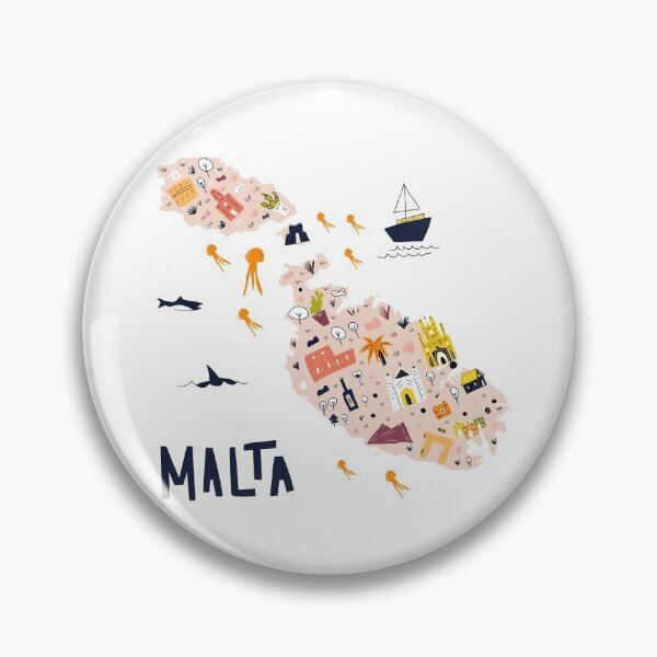 Item preview, map of Malta designed and sold by ashiya-pixel.