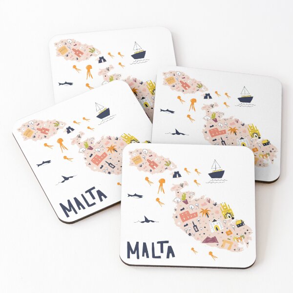 Item preview, map of Malta designed and sold by ashiya-pixel.