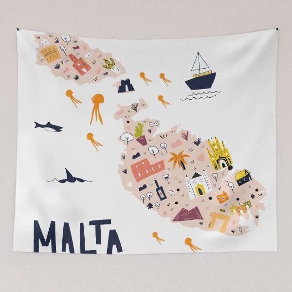 Item preview, map of Malta designed and sold by ashiya-pixel.