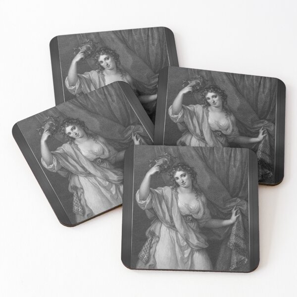 Item preview, Lady Emma Hamilton as the Comic Muse, Thalia by Engraver Raphael Morghen Classical Art Old Masters Reproduction designed and sold by Xzendor7 Digital Art Creations.