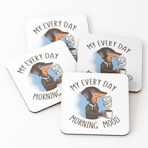 Item preview, Morning mood - dog with coffee gift designed and sold by Watersolution.