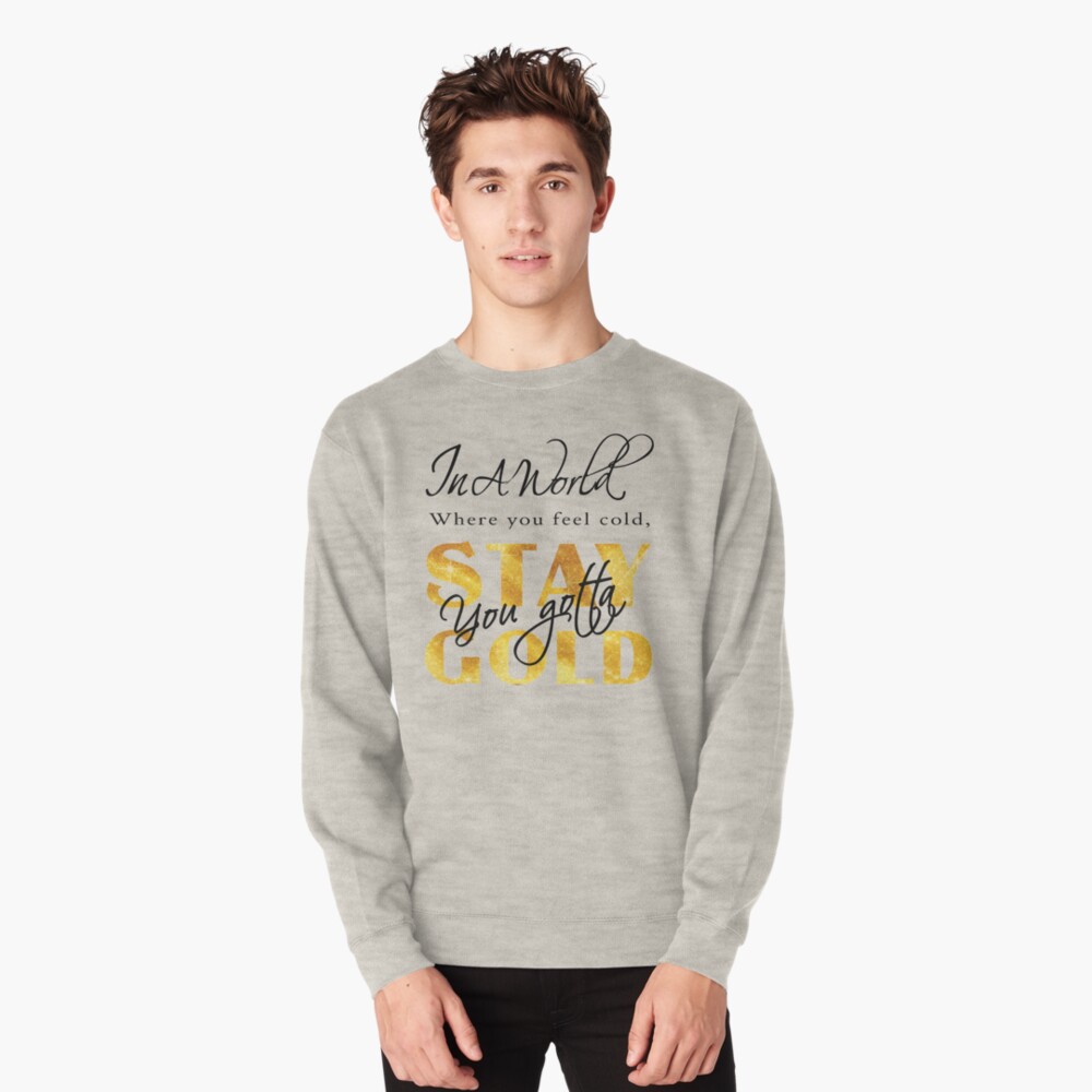 BTS Stay Gold Quotes Pullover Hoodie for Sale by ARMYs OUTFIT