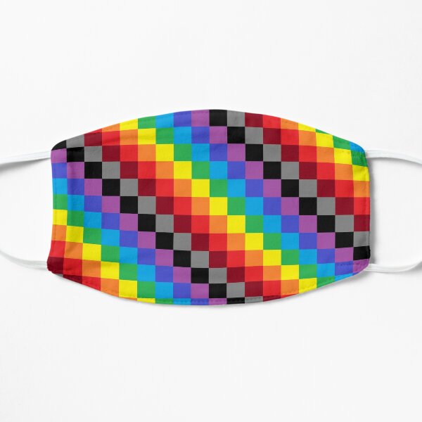 Colored Squares Flat Mask
