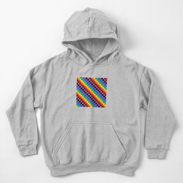 Colored Squares Kids Pullover Hoodie