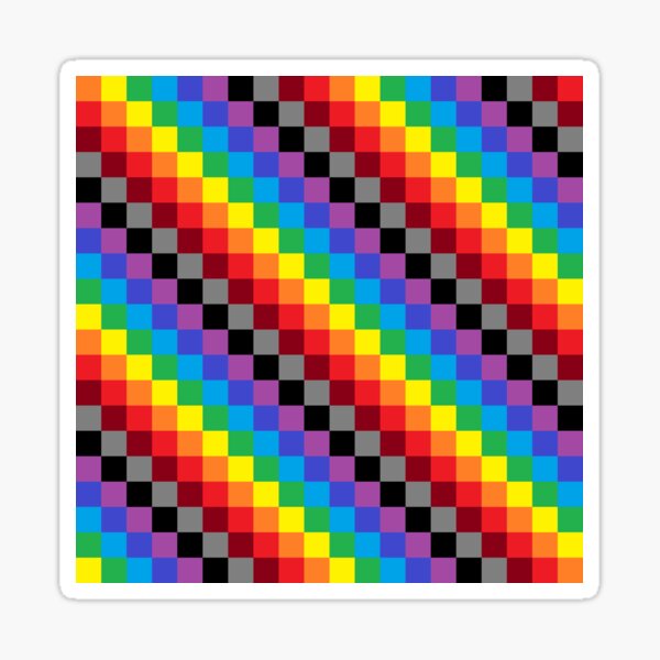 Colored Squares Sticker