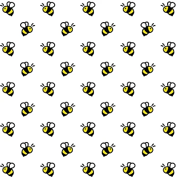 Artwork thumbnail, Simple Bee Pattern by edwardecho