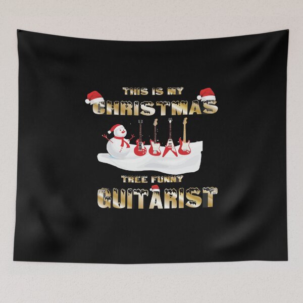 Item preview, this is my christmas tree funny Guitarist designed and sold by HananDesign13.