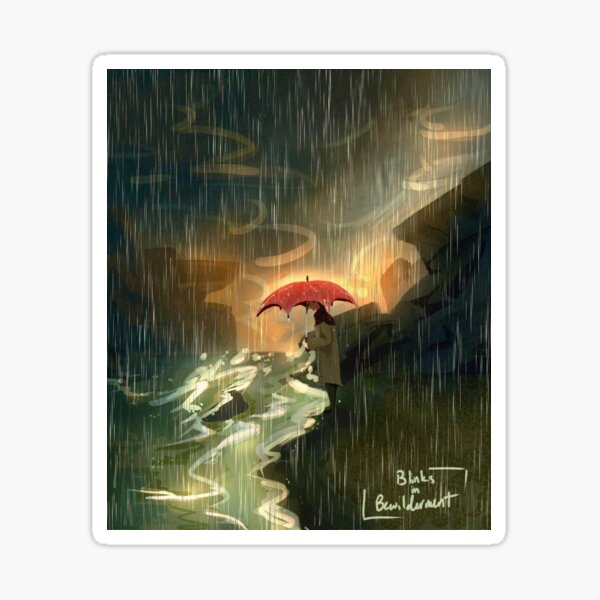 But the Rain is Full of Ghosts Tonight Sticker