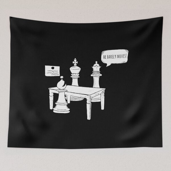 Item preview, Chess chess board Funny cartoon chess player designed and sold by Lenny Stahl.