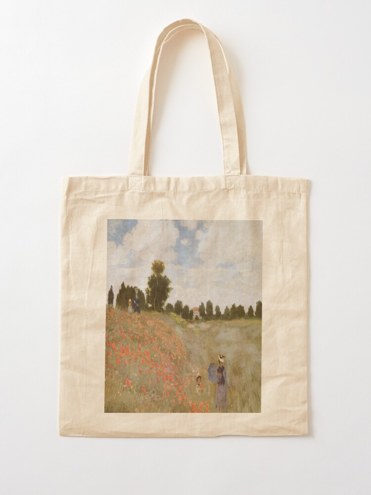 Claude Monet Tote Bag Monet Bag Poppy Field Tote Bag 