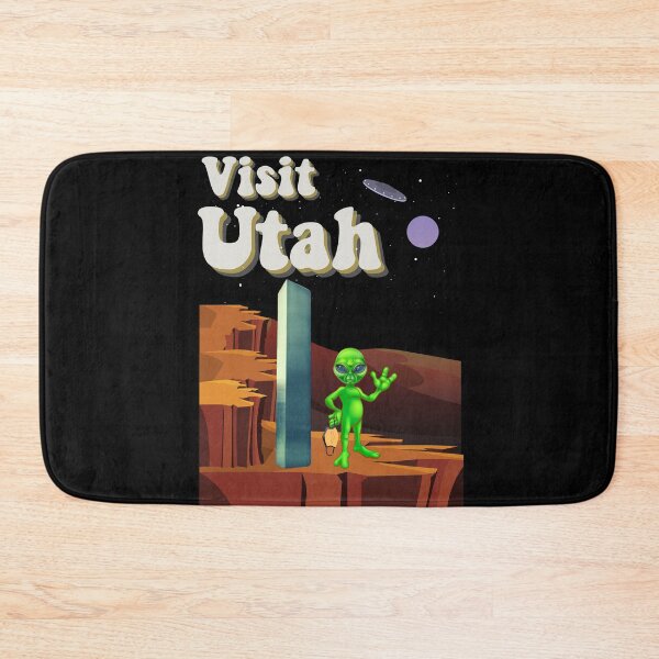 Item preview, Visit Utah Funny Monolith Mystery Alien Vintage  designed and sold by Sutra-Lotus-Co.