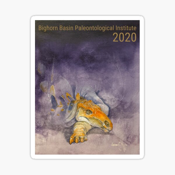 Bighorn Basin Paleontological Institute 2020 Field Season Expedition Series Poster by Jason C. Poole Sticker