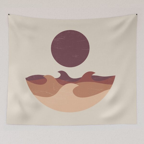 Item preview, Boho Waves and Sun Minimal Design Desert Pallet designed and sold by Jake Purcell.