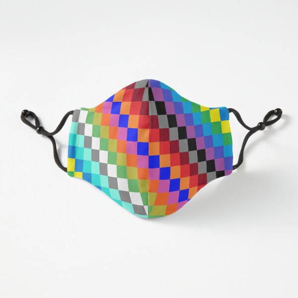 Fitted Masks, Colored Squares Fitted 3-Layer