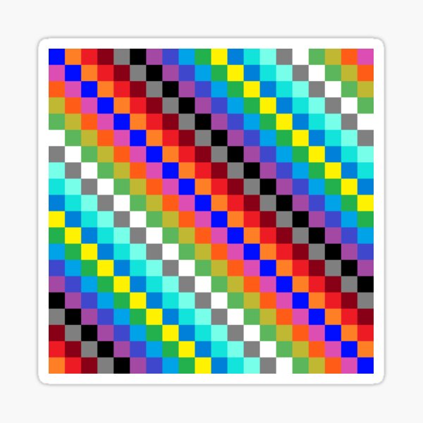 Colored Squares Sticker