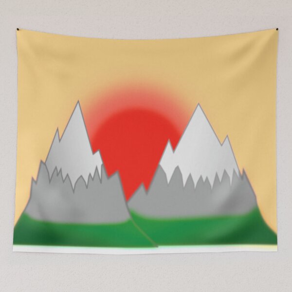 Item preview, Two Mountains Peaks designed and sold by customgiftstore.